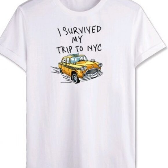 Vivienne E Other - I Survived My Trip To NYC Funny Travel Souvenir Graphic Shirt 83